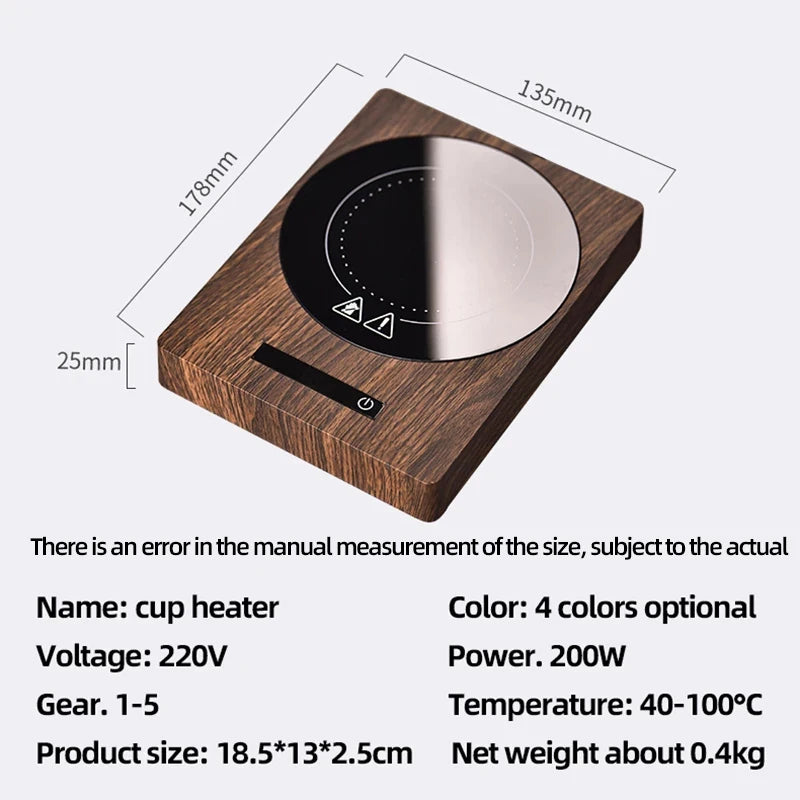 200W Cup Heater Mug Warmer 100°C Hot Tea Maker