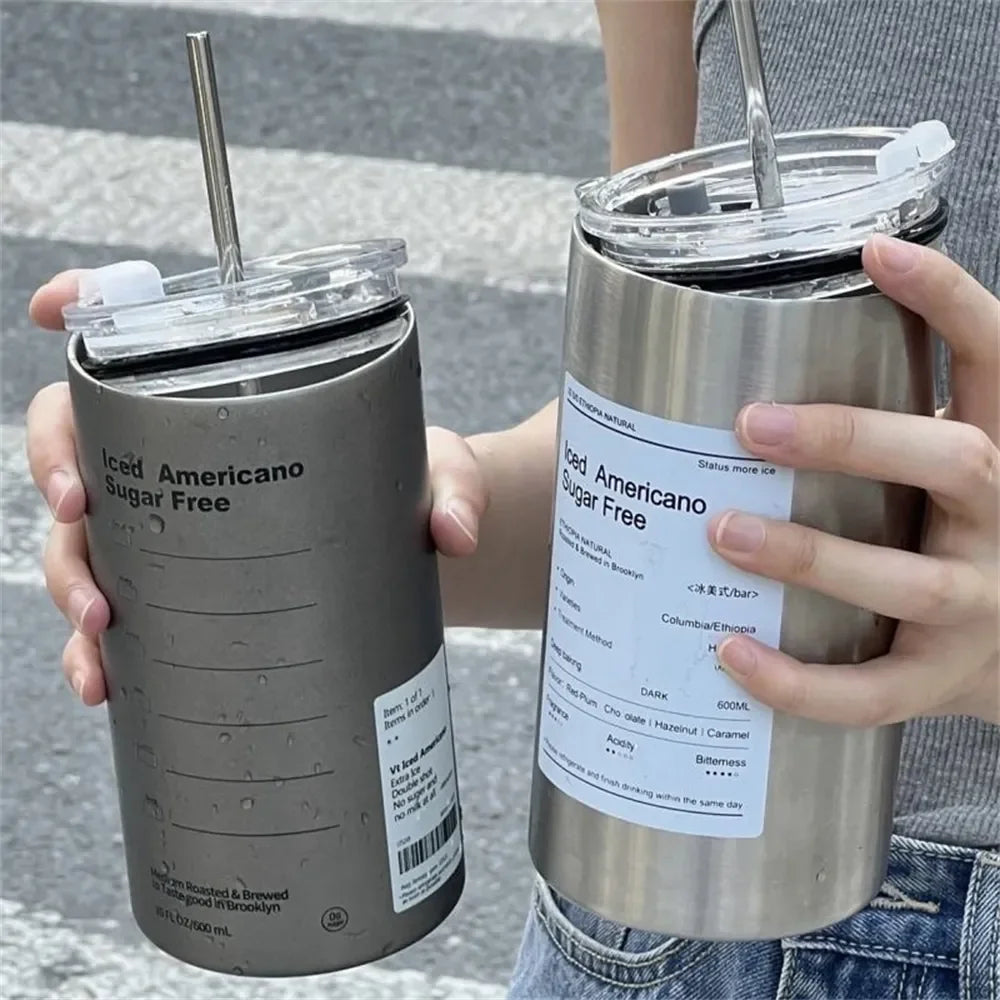 Coffee Cup Thermos 304 Stainless Steel Double -layer