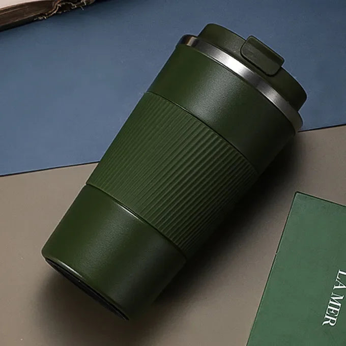 380ml/510ml Cups Stainless Steel Coffee Thermos Mug with Non-slip Case Car Vacuum Flask Travel Insulated Water Bottle