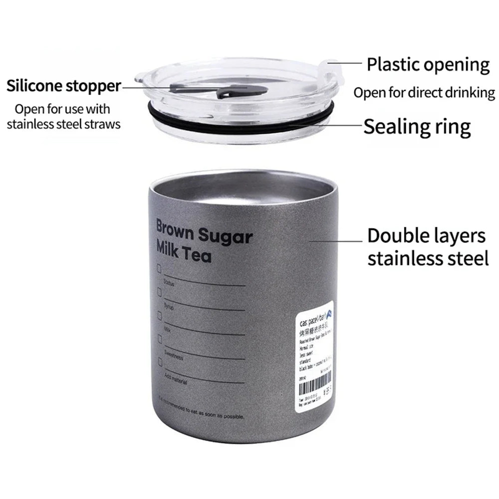 Coffee Cup Thermos 304 Stainless Steel Double -layer