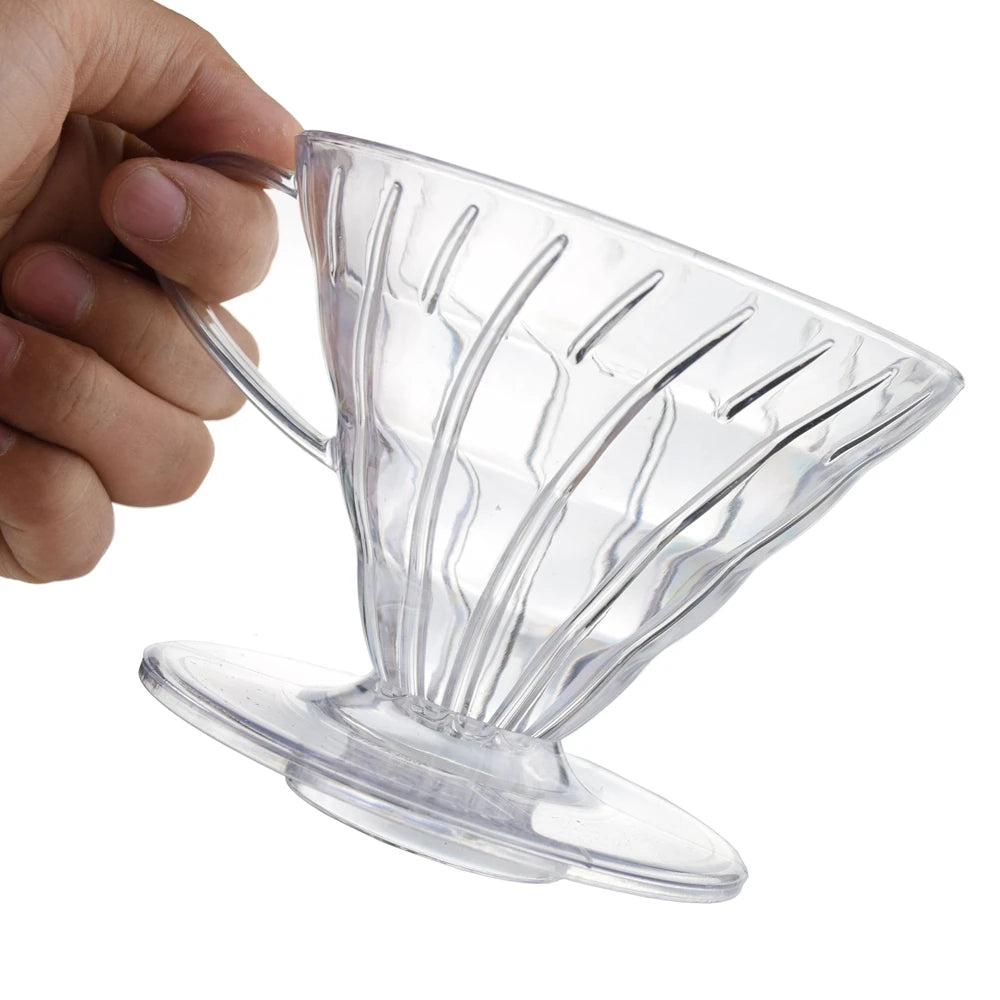 Coffee Dripper Resin Coffee Filter for Pour Over Barista Coffee Brewing 1-4Cups