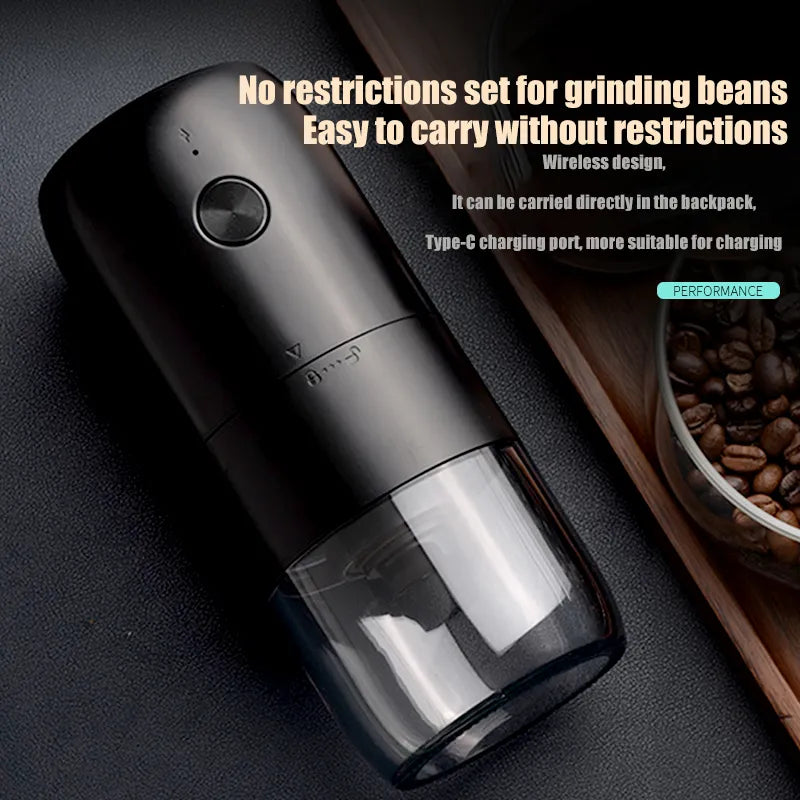 Electric Coffee Bean Grinder Automatic Portable Grinding