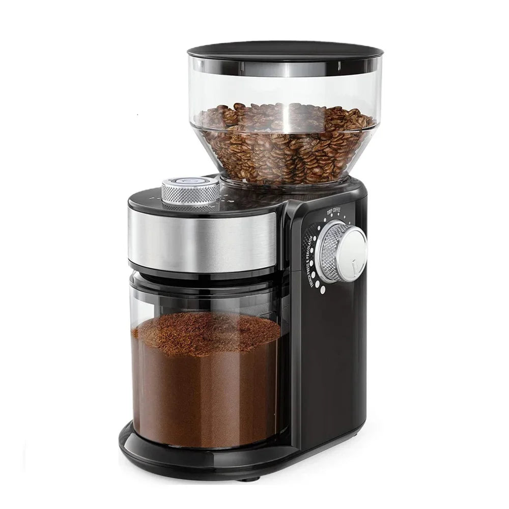 Coffee Automatic Burr Mill Coffee Grinder with 18 Levels Thickness Adjustable Grinders, Black new model