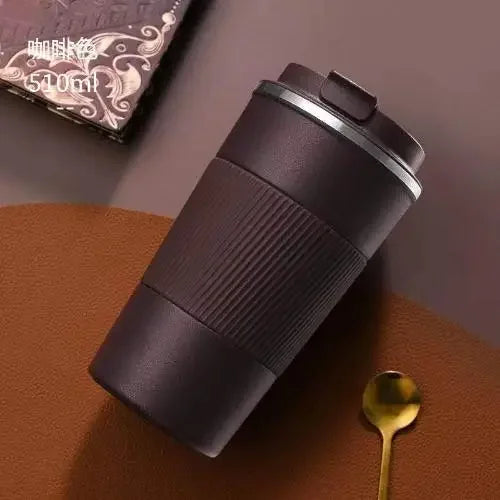 380ml/510ml Cups Stainless Steel Coffee Thermos Mug with Non-slip Case Car Vacuum Flask Travel Insulated Water Bottle