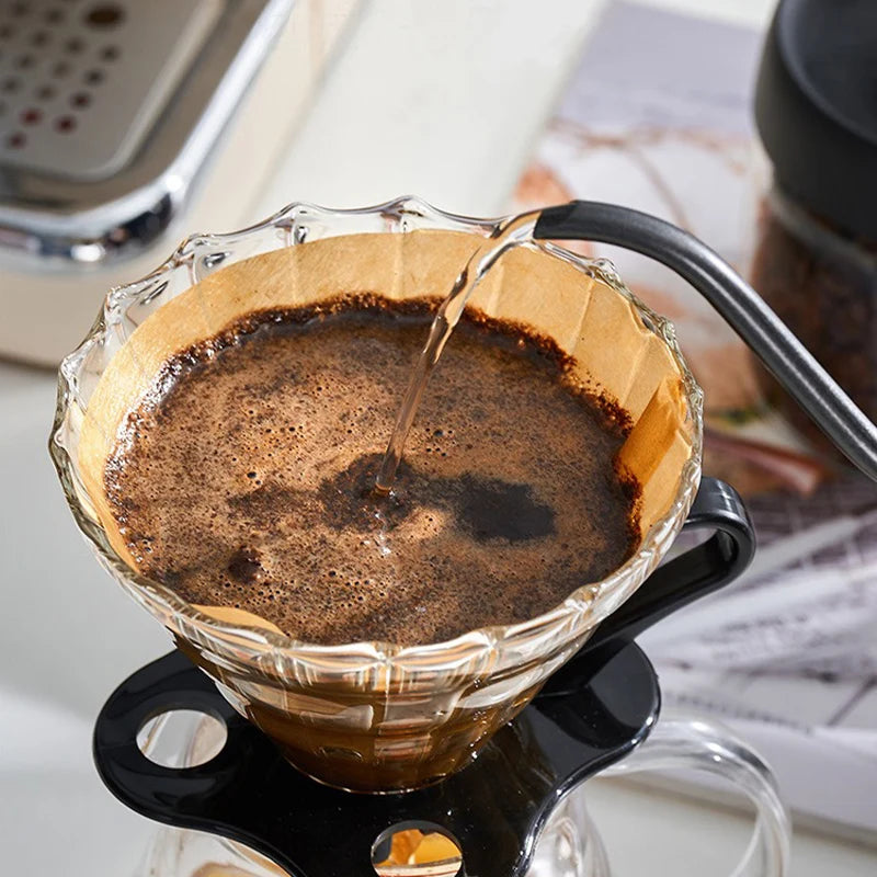 Coffee Filter Paper Handmade Coffee Special Cone-Shape Filter Paper Environmentally Friendly Log Pulp Coffee Brewing Filter Bag