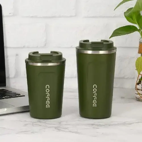 380ml/510ml Cups Stainless Steel Coffee Thermos Mug with Non-slip Case Car Vacuum Flask Travel Insulated Water Bottle