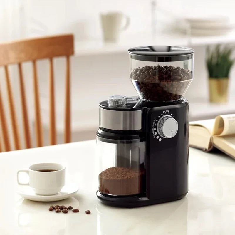 Coffee Automatic Burr Mill Coffee Grinder with 18 Levels Thickness Adjustable Grinders, Black new model