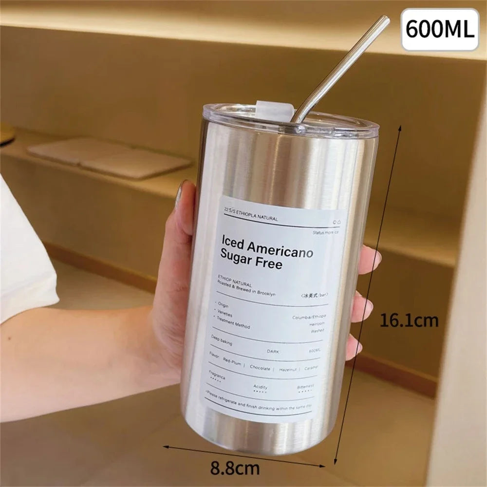 Coffee Cup Thermos 304 Stainless Steel Double -layer