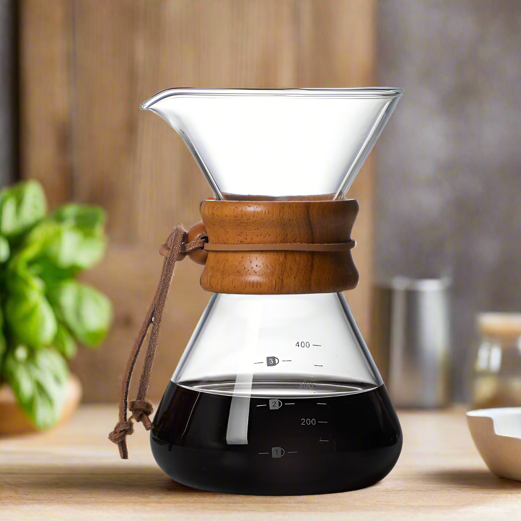 Chemex Borosilicate Glass Brewing Coffee Pot, Filter